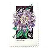 "Passionflower Postage Stamps | American Wildflower Series | Purple Flower | Botanical | Vintage Unused USPS Postage 29c | Pack of 10" - Postage Stamps in purple by Heritage Post House