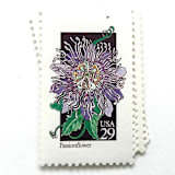 "Passionflower Postage Stamps | American Wildflower Series | Purple Flower | Botanical | Vintage Unused USPS Postage 29c | Pack of 10" - Postage Stamps in purple by Heritage Post House