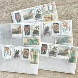 "$1.07 . Southwest Desert vintage postage stamp variety pack . Set of 5" - Postage Stamps in multicolorassorted-colors by Kristen Melchor