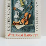 "Vintage Unused Stamps - Musical Instruments, 6 cent - Set of 5" - Postage Stamps in multicolor by Tablo Post