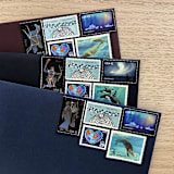 "$1.37 . Sea & Sky postage stamps . Set of 5" - Postage Stamps in multicolorassorted-colors by Kristen Melchor