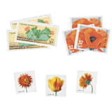 "Desert Sunset Postage Set // Set of 5 // $.93 in postage" - Postage Stamps in orange by Flourish Fine Writing