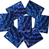 "Oscar de la Renta Blue Dress Ruffles Postage Stamps | ODLR | Fashion Designer | Wedding Stamps | Unused USPS Forever Stamp | Pack of 5" - Postage Stamps in blue by Heritage Post House