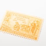 "3 Cent California Statehood Stamps // Set of 10 // UNUSED Vintage Stamps" - Postage Stamps in yellow by Flourish Fine Writing