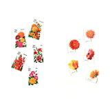 "Fall Botanical and Pushcart Vintage Postage Set // Set of 5 // $1.195 in postage per set" - Postage Stamps in orange by Flourish Fine Writing