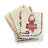 ""Statue of Liberty Torch" Postage Stamps | Americana Series | Unused USPS Postage 12c | Pack of 20" - Postage Stamps in red by Heritage Post House