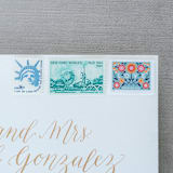 "New York Postage Collection" - Postage Stamps in multicolorassorted-colors by Little Postage House