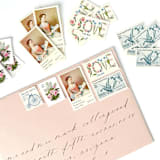 "Classic Romance Postage Set // 5 Sets // $.92 per set" - Postage Stamps in pink by Flourish Fine Writing