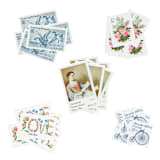 "Classic Romance Postage Set // 5 Sets // $.92 per set" - Postage Stamps in pink by Flourish Fine Writing