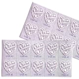 "Purple Wedding Hearts Postage Stamp | Wedding Series | Vintage Unused USPS Postage 41c | Pack of 10" - Postage Stamps in purple by Heritage Post House