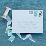 "Blue Love Postage Collection" - Postage Stamps in multicolorassorted-colors by Little Postage House
