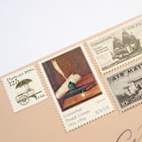 "12.5 Cent Pushcart Postage Stamps // Set of 10 // UNUSED Vintage Stamps" - Postage Stamps in beige by Flourish Fine Writing