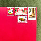 "Here Comes Santa Postage Collection" - Postage Stamps in multicolorassorted-colors by Little Postage House