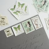 "The Conservatory Postage Set // Set of 5 // $2.045 in postage per set" - Postage Stamps in green by Flourish Fine Writing