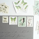 "The Conservatory Postage Set // Set of 5 // $2.045 in postage per set" - Postage Stamps in green by Flourish Fine Writing