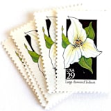 "Large-Flowered Trillium Postage Stamps | American Wildflower Series | White Flower | Ohio State Wildflower | Botanical | Vintage Unused USPS Postage 29c | Pack of 10" - Postage Stamps in white by Heritage Post House