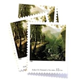 "Asher B. Durand's "Kindred Spirits" Postage Stamps | Four Centuries of American Art Series | Vintage Unused USPS Postage 32c | Pack of 10" - Postage Stamps in green by Jennifer Kramer