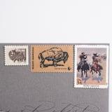 "18 Cent Bison Postage Stamps // Set of 10 // UNUSED Vintage Stamps" - Postage Stamps in beige by Flourish Fine Writing