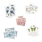 "The Naturalist's Garden Postage Set // Set of 5 // $1.79 in postage per set" - Postage Stamps in blue by Flourish Fine Writing