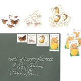 "32 Cent Yellow and Orange Chrysanthemum Stamps // Set of 10 // UNUSED Vintage postage" - Postage Stamps in orange by Flourish Fine Writing