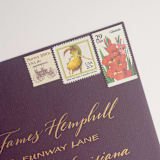 "29 Cent Gladiola Postage Stamps // Set of 10 // UNUSED" - Postage Stamps in red by Flourish Fine Writing