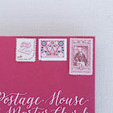 "Pink Postage Collection" - Postage Stamps in pink by Little Postage House