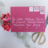 "Pink Postage Collection" - Postage Stamps in pink by Little Postage House