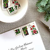 "Holiday Botanical Vintage Postage, 10 Sets" - Postage Stamps in multicolor by Jennifer Kramer