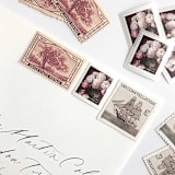 "White and Pink Peony Forever Stamps // Set of 10" - Postage Stamps in pink by Flourish Fine Writing