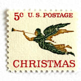""Christmas Angel" Postage Stamps | Christmas Issue | Unused USPS Postage 5c | Pack of 20" - Postage Stamps in natural by Heritage Post House