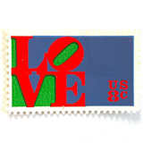 "Red LOVE Postage Stamps | Love Series | Robert Indiana Pop Art | Wedding Stamps | Valentine | Vintage Unused USPS Postage 8c | Pack of 10" - Postage Stamps in red by Heritage Post House