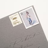 "34 Cent A.B. Frost, "Brer Rabbit" Postage Stamps // Set of 10 // UNUSED" - Postage Stamps in blue by Flourish Fine Writing