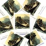 "Winslow Homer's "The Fog Warning" Postage Stamps | Four Centuries of American Art Series | Vintage Unused USPS Postage 32c | Pack of 10" - Postage Stamps in multicolor by Jennifer Kramer