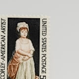 "Vintage Unused Stamps - John Singleton Copley, 5 cent - Set of 5" - Postage Stamps in multicolor by Tablo Post
