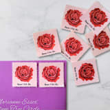 "Rose | Vintage Stamp, 18 cents, 1981 | 5 each" - Postage Stamps in red by The Silver Stamps
