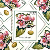 "Prairie Crab Apple Postage Stamps | Flowering Trees | Midwest | Pink Flower | Wedding Stamps | Vintage Unused USPS Postage 32c | Pack of 10" - Postage Stamps in pink by Heritage Post House