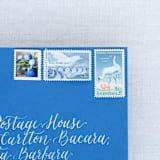 "Blue Postage Collection" - Postage Stamps in multicolorassorted-colors by Little Postage House