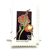 "Yellow Lady's Slipper Postage Stamps | American Wildflower Series | Yellow Flower | Botanical | Vintage Unused USPS Postage 29c | Pack of 10" - Postage Stamps in yellow by Heritage Post House