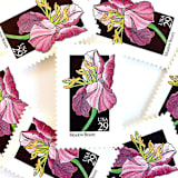 "Meadow Beauty Postage Stamps | American Wildflower Series | Pink Flower | Botanical | Vintage Unused USPS Postage 29c | Pack of 10" - Postage Stamps in pink by Heritage Post House