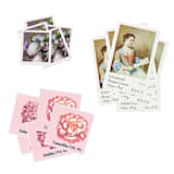 "Pink and Purple Floral Postage Set // Set of 5 // $1.06 in postage" - Postage Stamps in pink by Flourish Fine Writing