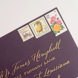 "29 Cent Pink and Yellow Rose Postage Stamps // Set of 10 // Vintage postage" - Postage Stamps in pink by Flourish Fine Writing