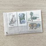 "79 cents . California vintage postage stamps . Set of 5" - Postage Stamps in green by Kristen Melchor