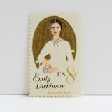 "Vintage Unused Stamps - Emily Dickinson, 8 cent - Set of 5" - Postage Stamps in multicolor by Tablo Post