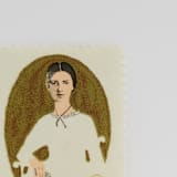 "Vintage Unused Stamps - Emily Dickinson, 8 cent - Set of 5" - Postage Stamps in multicolor by Tablo Post