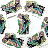 "Jack-In-The-Pulpit Postage Stamps | American Wildflower Series | Green Flower | Botanical | Vintage Unused USPS Postage 29c | Pack of 10" - Postage Stamps in green by Heritage Post House