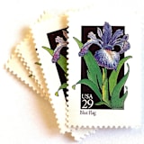 "Blue Flag Postage Stamps | American Wildflower Series | Purple Flower | Botanical | Vintage Unused USPS Postage 29c | Pack of 10" - Postage Stamps in purple by Heritage Post House