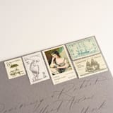 "European Garden Postage Set // Set of 5 // 77.5 Cents in Postage" - Postage Stamps in green by Flourish Fine Writing