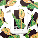 "Yellow Skunk Cabbage Postage Stamps | American Wildflower Series | Yellow Flower | Botanical | Vintage Unused USPS Postage 29c | Pack of 10" - Postage Stamps in yellow by Heritage Post House