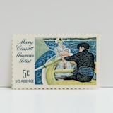"Vintage Unused Stamps - Mary Cassatt, 5 cent - Set of 5" - Postage Stamps in multicolor by Tablo Post
