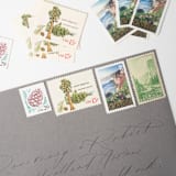 "Golden State Postage Set // Set of 5 // $.78 in postage per set" - Postage Stamps in green by Flourish Fine Writing